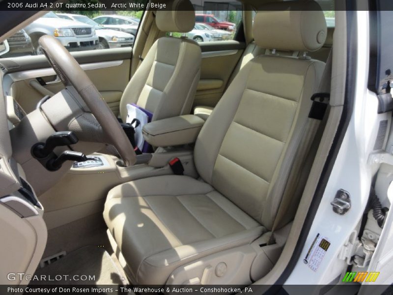 Arctic White / Beige 2006 Audi A4 2.0T quattro Sedan