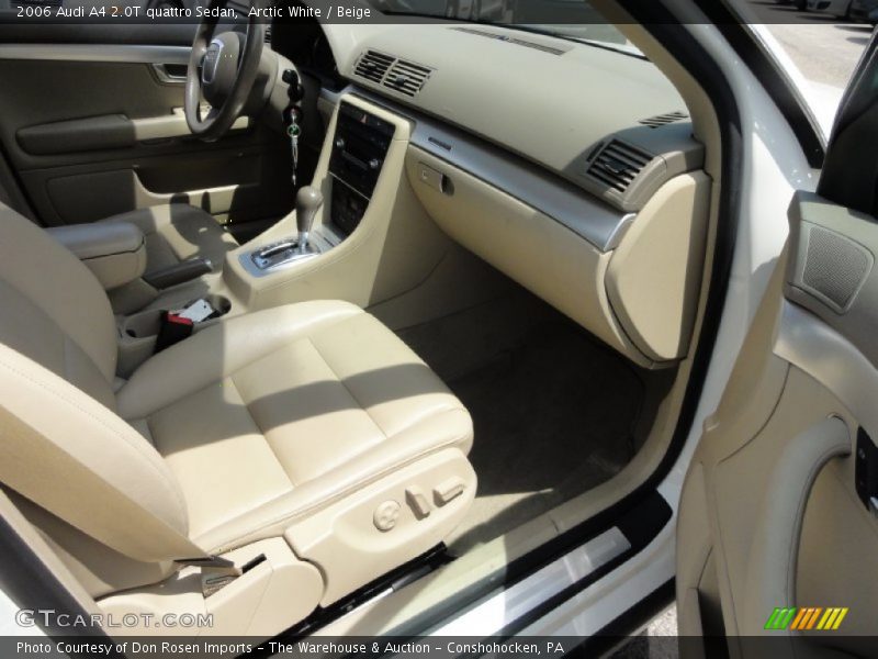 Arctic White / Beige 2006 Audi A4 2.0T quattro Sedan