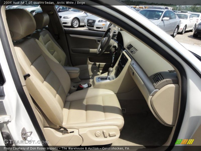 Arctic White / Beige 2006 Audi A4 2.0T quattro Sedan