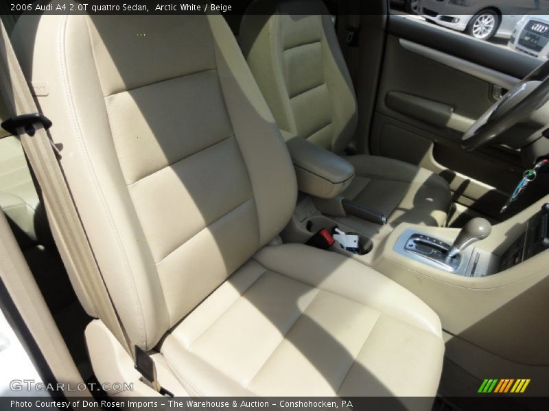 Arctic White / Beige 2006 Audi A4 2.0T quattro Sedan