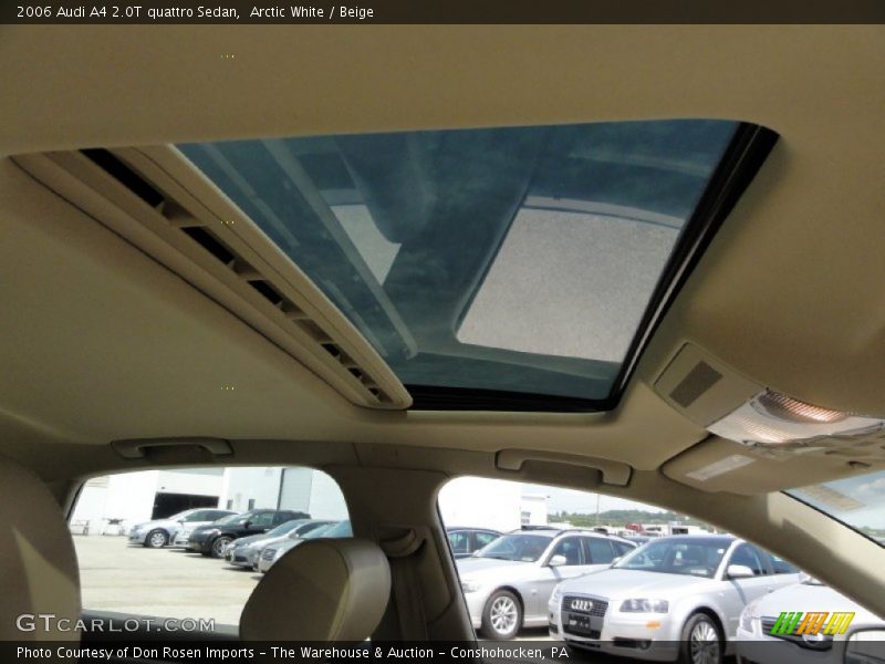 Arctic White / Beige 2006 Audi A4 2.0T quattro Sedan