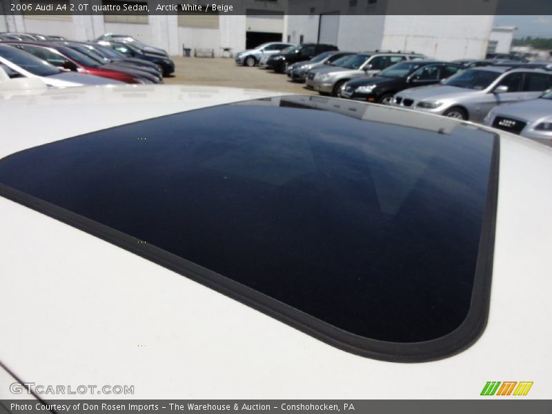 Arctic White / Beige 2006 Audi A4 2.0T quattro Sedan