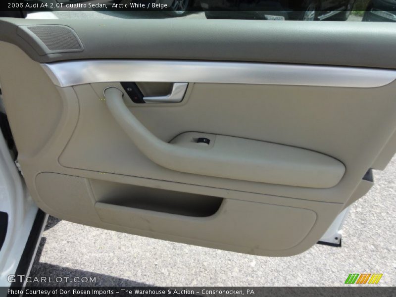 Arctic White / Beige 2006 Audi A4 2.0T quattro Sedan