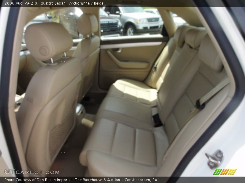 Arctic White / Beige 2006 Audi A4 2.0T quattro Sedan