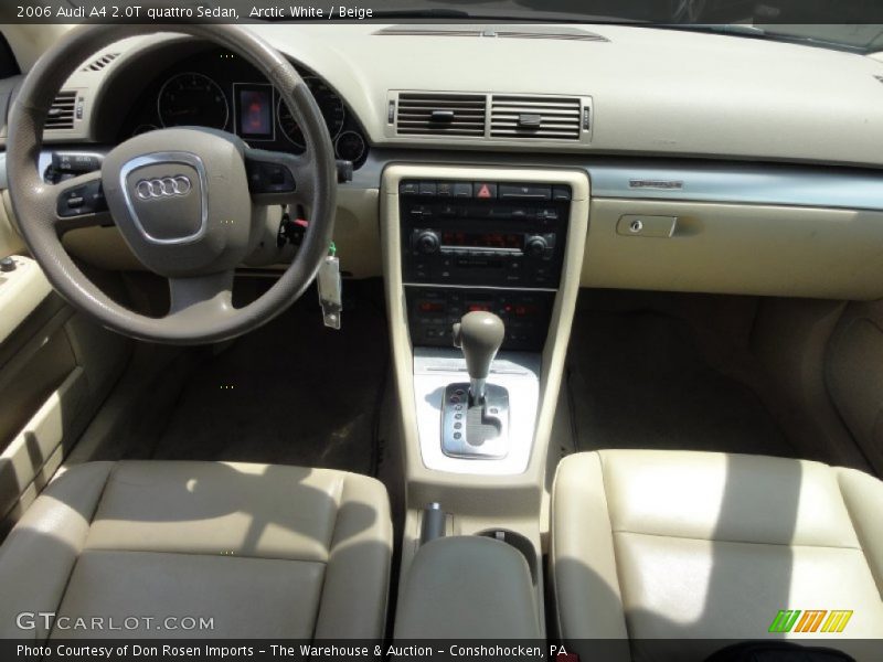 Arctic White / Beige 2006 Audi A4 2.0T quattro Sedan