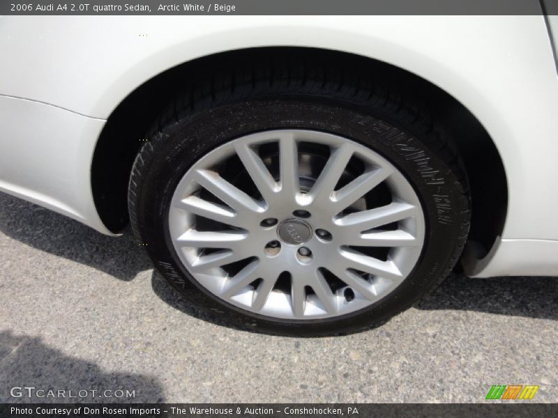 Arctic White / Beige 2006 Audi A4 2.0T quattro Sedan