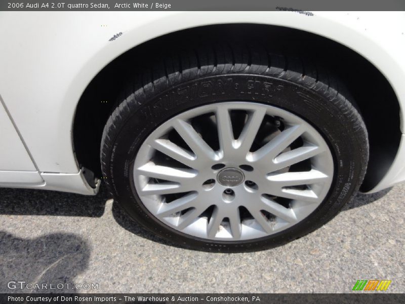 Arctic White / Beige 2006 Audi A4 2.0T quattro Sedan