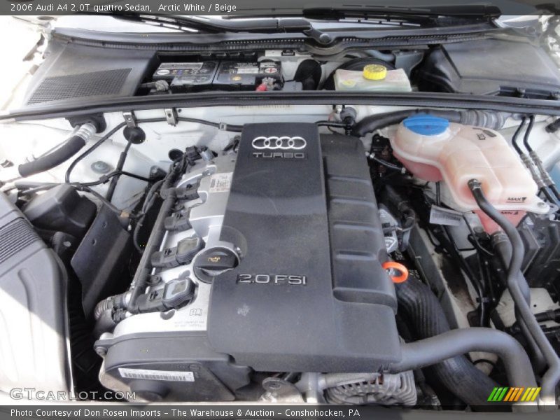 Arctic White / Beige 2006 Audi A4 2.0T quattro Sedan