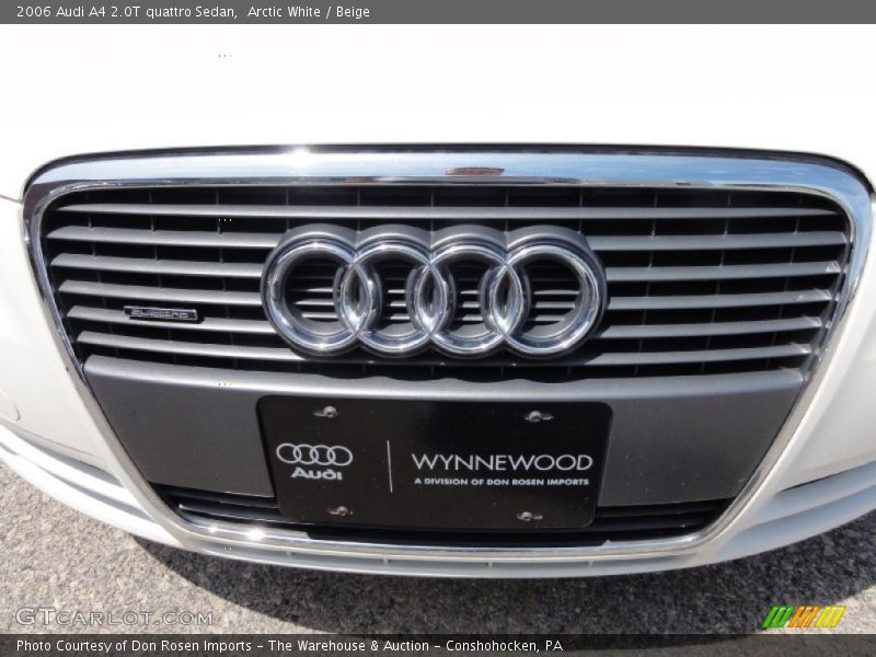 Arctic White / Beige 2006 Audi A4 2.0T quattro Sedan