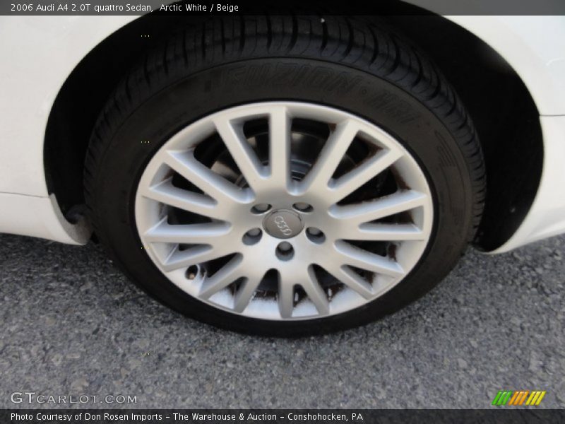 Arctic White / Beige 2006 Audi A4 2.0T quattro Sedan