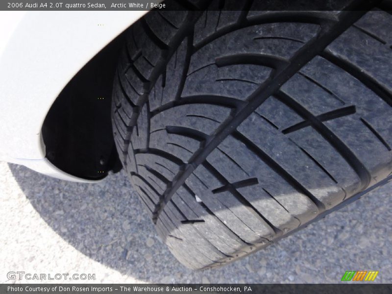 Arctic White / Beige 2006 Audi A4 2.0T quattro Sedan