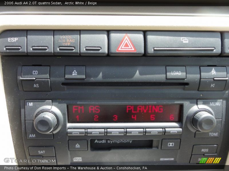 Arctic White / Beige 2006 Audi A4 2.0T quattro Sedan