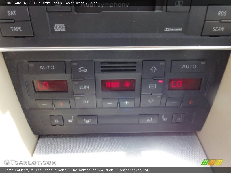 Arctic White / Beige 2006 Audi A4 2.0T quattro Sedan