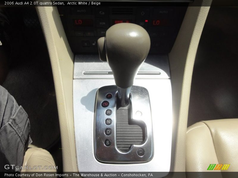 Arctic White / Beige 2006 Audi A4 2.0T quattro Sedan