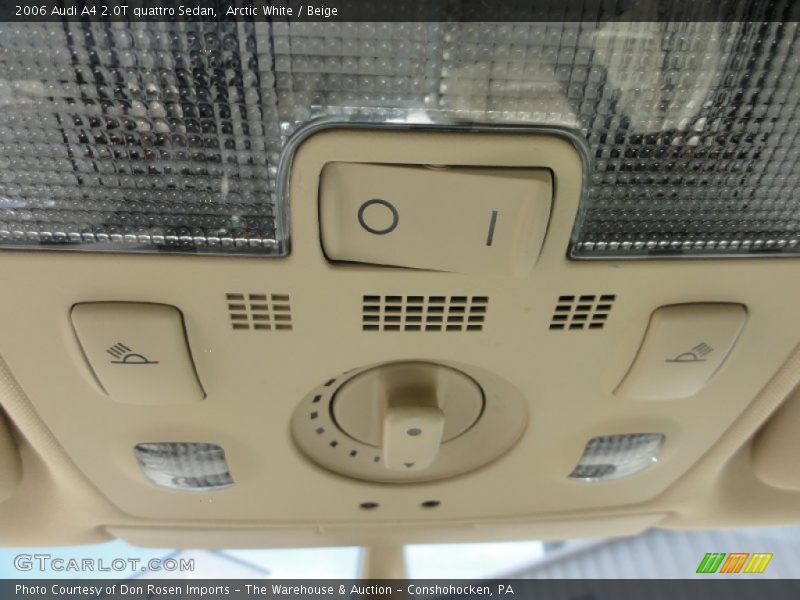Arctic White / Beige 2006 Audi A4 2.0T quattro Sedan