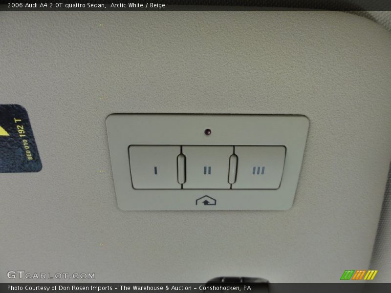 Arctic White / Beige 2006 Audi A4 2.0T quattro Sedan
