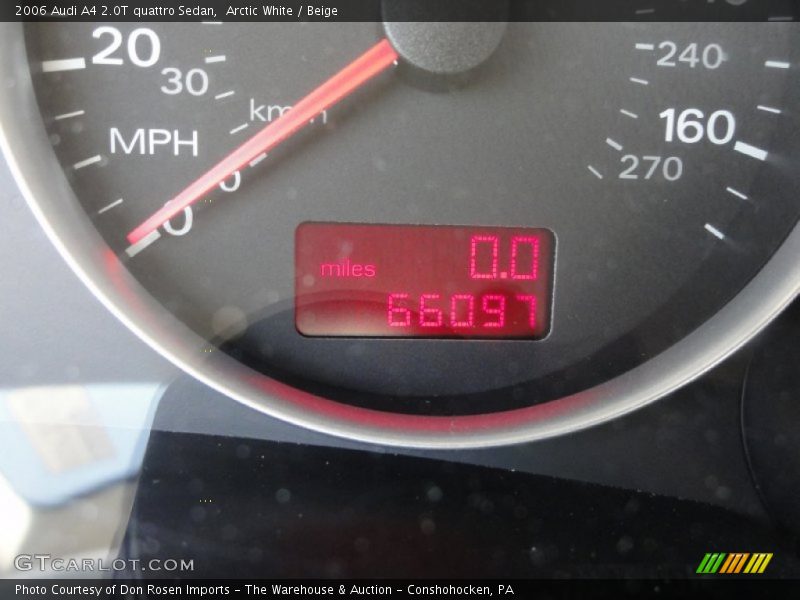 Arctic White / Beige 2006 Audi A4 2.0T quattro Sedan