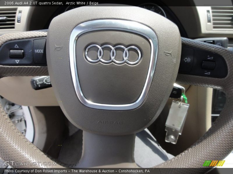Arctic White / Beige 2006 Audi A4 2.0T quattro Sedan