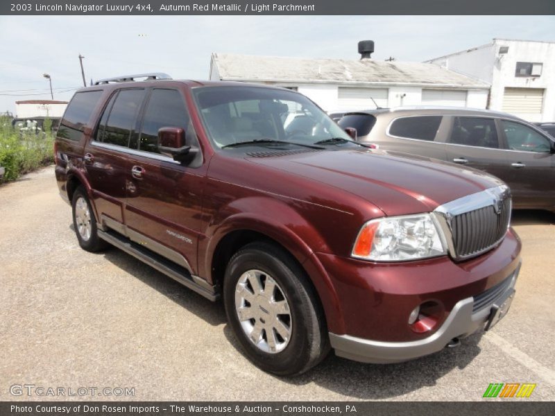 Autumn Red Metallic / Light Parchment 2003 Lincoln Navigator Luxury 4x4