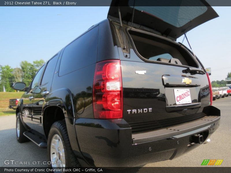 Black / Ebony 2012 Chevrolet Tahoe Z71