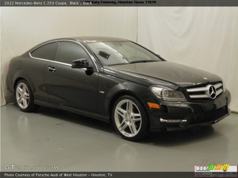 Black / Black 2012 Mercedes-Benz C 250 Coupe