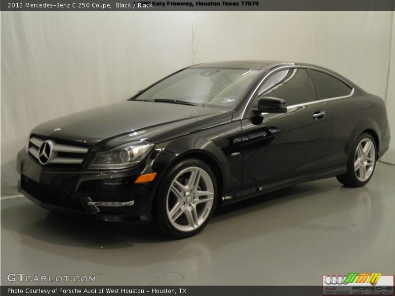 Black / Black 2012 Mercedes-Benz C 250 Coupe