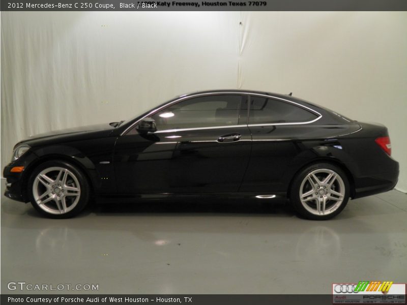 Black / Black 2012 Mercedes-Benz C 250 Coupe