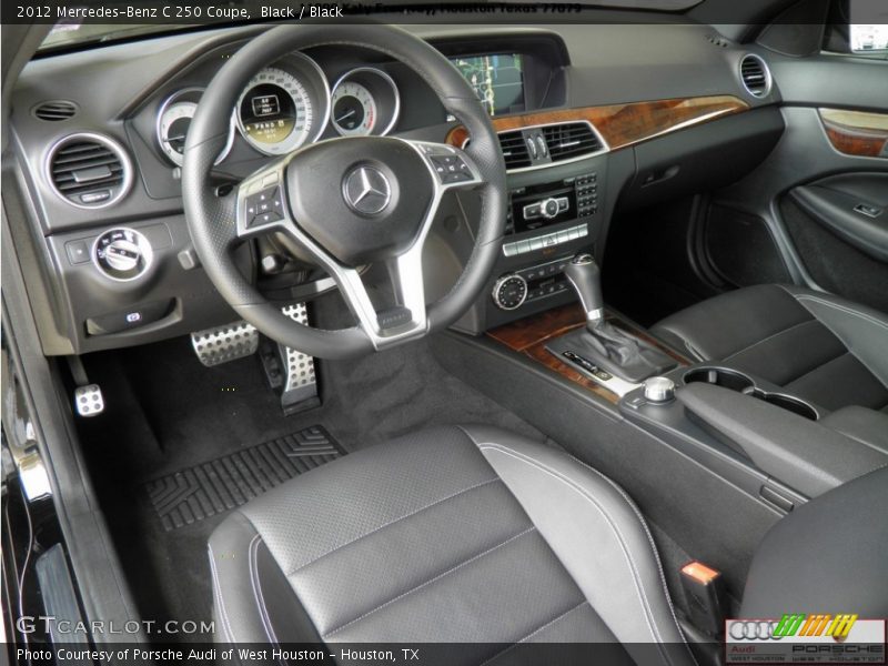 Black / Black 2012 Mercedes-Benz C 250 Coupe
