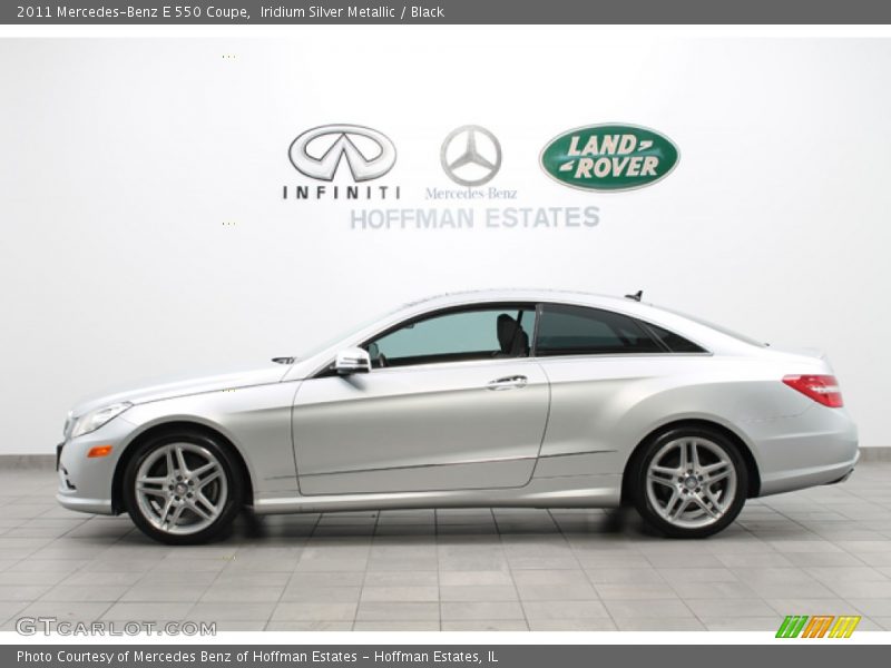 Iridium Silver Metallic / Black 2011 Mercedes-Benz E 550 Coupe