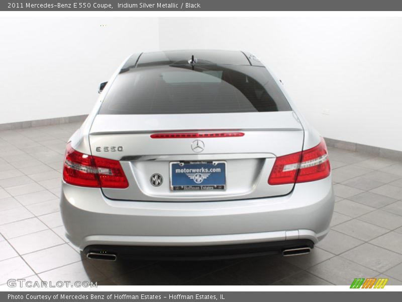 Iridium Silver Metallic / Black 2011 Mercedes-Benz E 550 Coupe