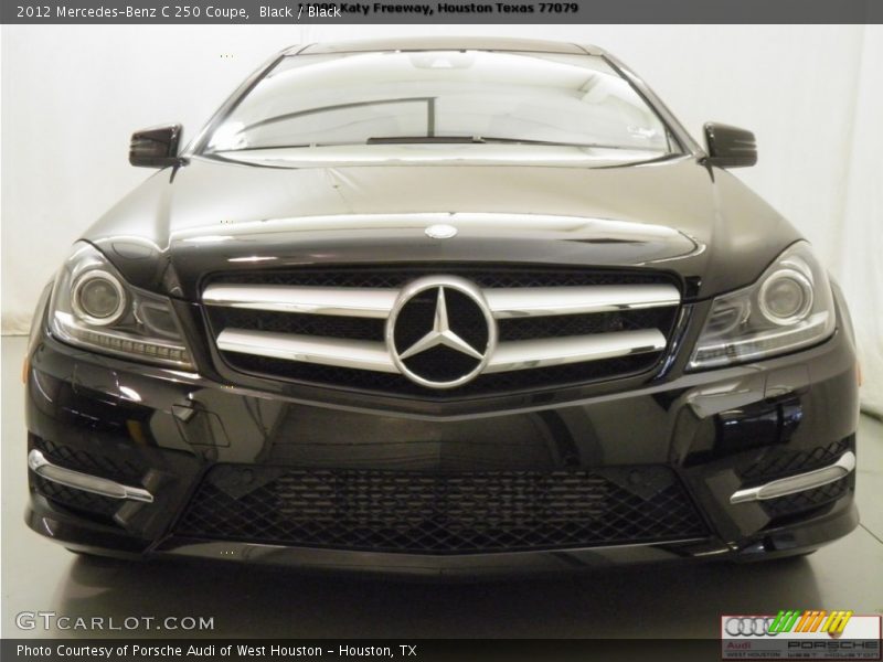 Black / Black 2012 Mercedes-Benz C 250 Coupe