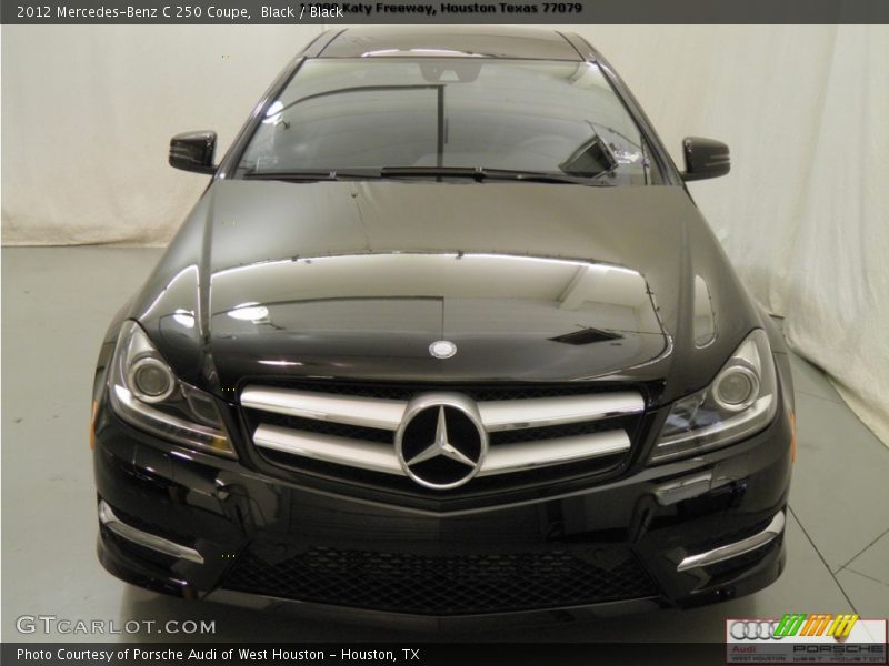 Black / Black 2012 Mercedes-Benz C 250 Coupe