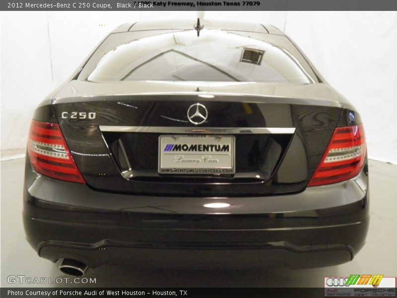 Black / Black 2012 Mercedes-Benz C 250 Coupe