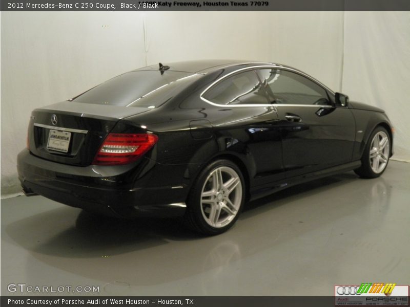 Black / Black 2012 Mercedes-Benz C 250 Coupe