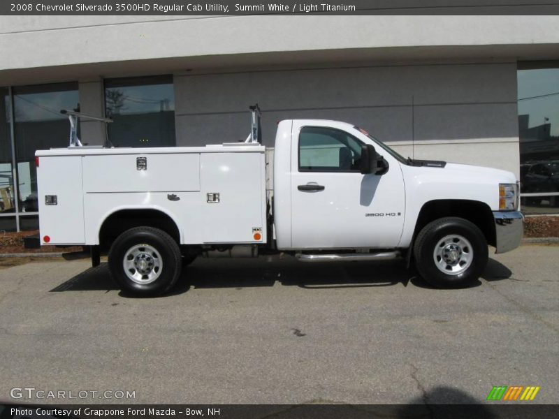 Summit White / Light Titanium 2008 Chevrolet Silverado 3500HD Regular Cab Utility