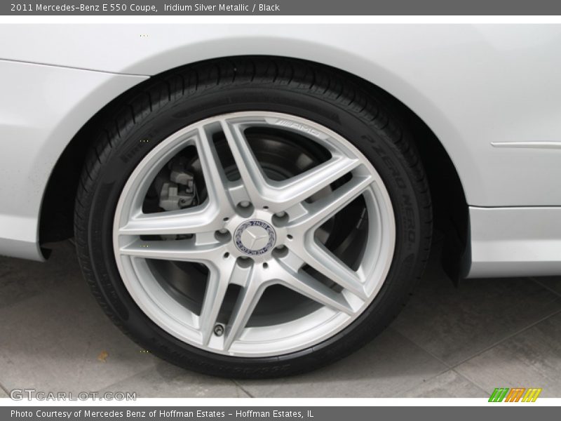 Iridium Silver Metallic / Black 2011 Mercedes-Benz E 550 Coupe