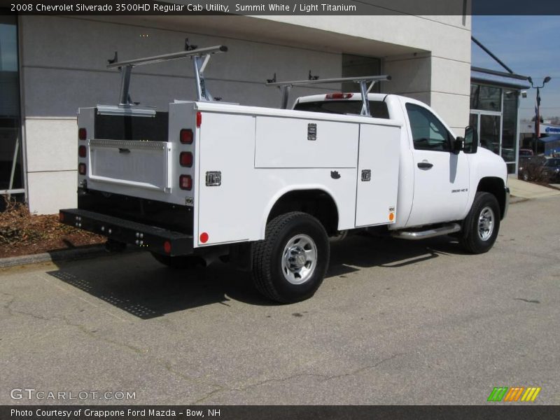 Summit White / Light Titanium 2008 Chevrolet Silverado 3500HD Regular Cab Utility