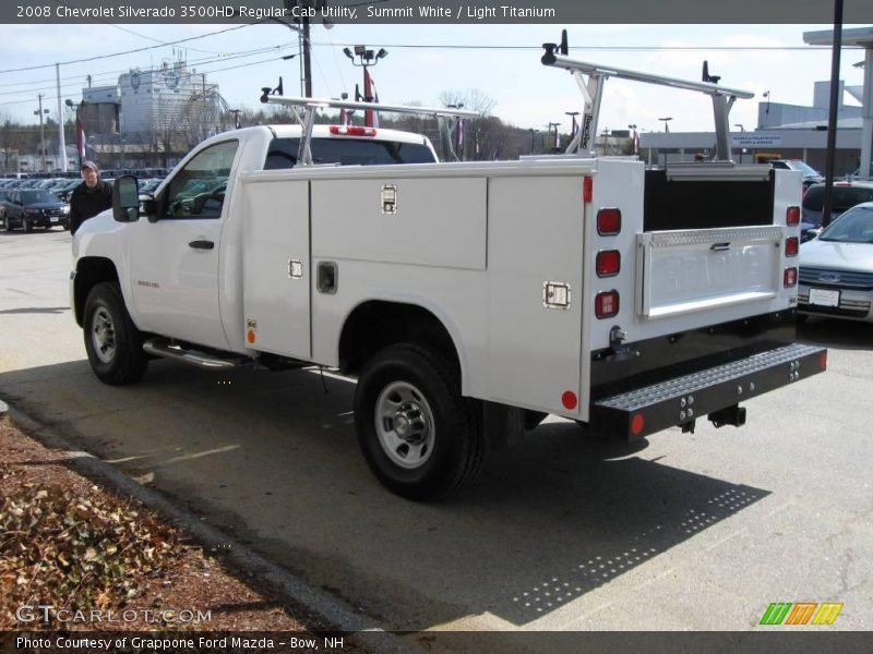 Summit White / Light Titanium 2008 Chevrolet Silverado 3500HD Regular Cab Utility