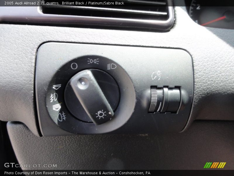 Controls of 2005 Allroad 2.7T quattro