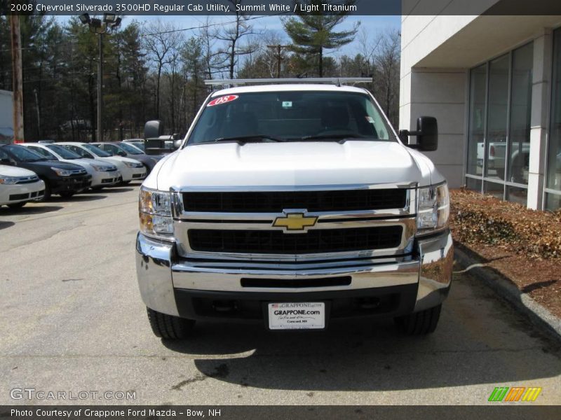 Summit White / Light Titanium 2008 Chevrolet Silverado 3500HD Regular Cab Utility