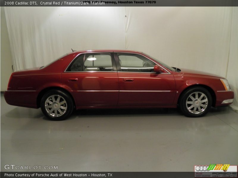 Crystal Red / Titanium/Dark Titanium 2008 Cadillac DTS