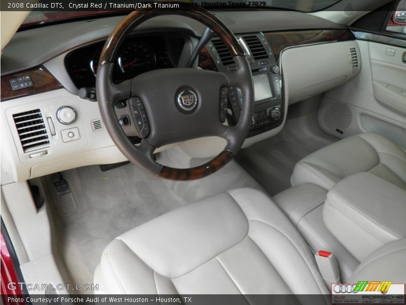Crystal Red / Titanium/Dark Titanium 2008 Cadillac DTS