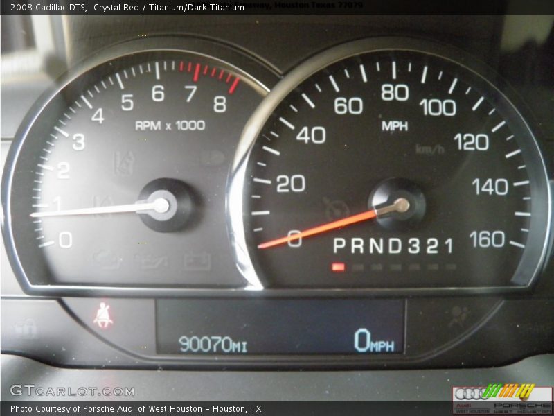 Crystal Red / Titanium/Dark Titanium 2008 Cadillac DTS