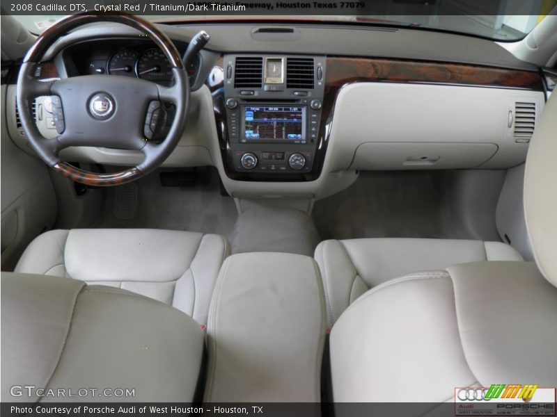 Crystal Red / Titanium/Dark Titanium 2008 Cadillac DTS