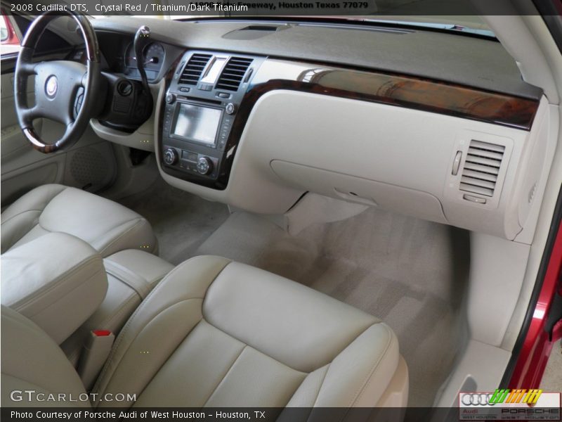 Crystal Red / Titanium/Dark Titanium 2008 Cadillac DTS