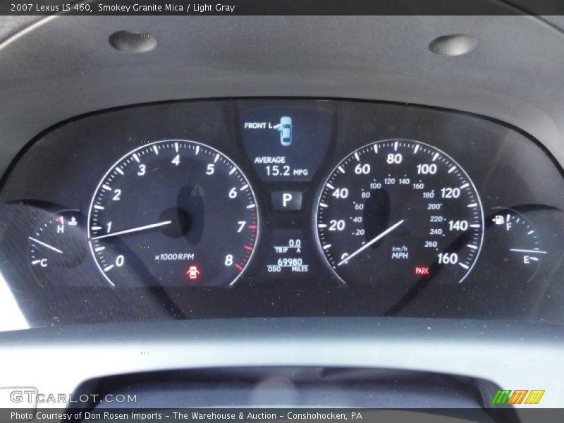 Smokey Granite Mica / Light Gray 2007 Lexus LS 460