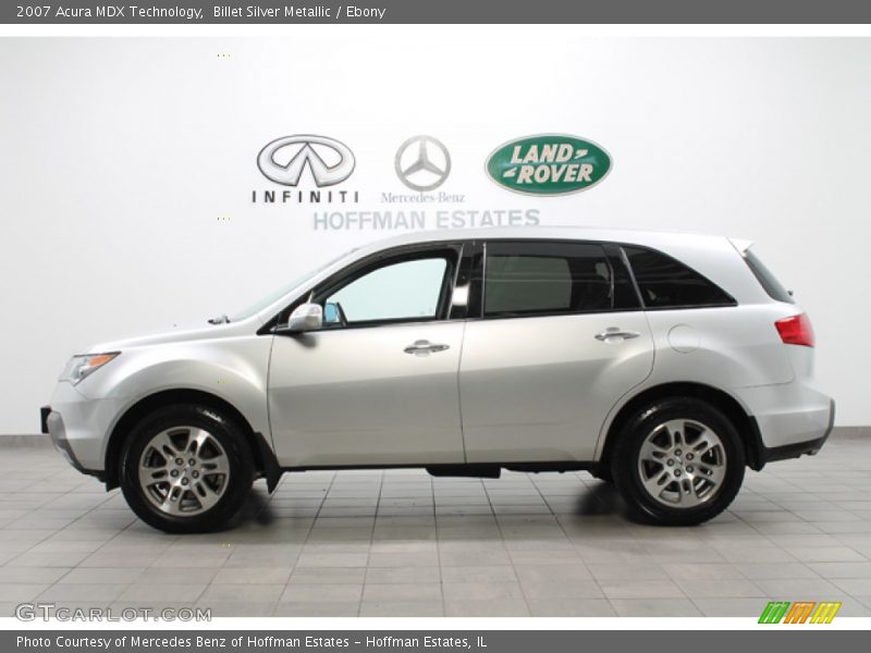 Billet Silver Metallic / Ebony 2007 Acura MDX Technology
