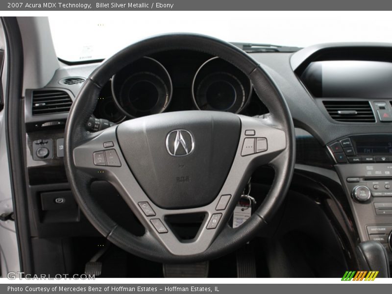 Billet Silver Metallic / Ebony 2007 Acura MDX Technology