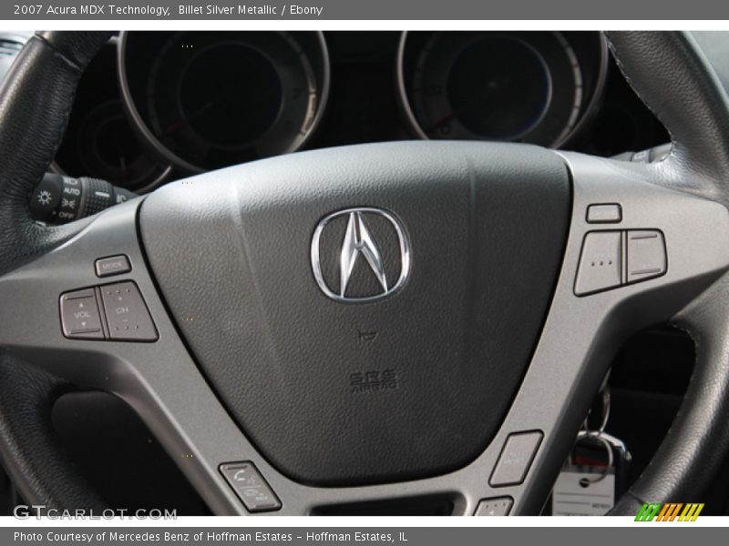 Billet Silver Metallic / Ebony 2007 Acura MDX Technology