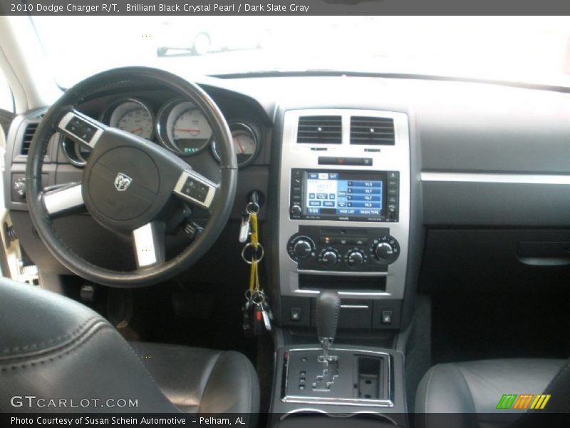 Brilliant Black Crystal Pearl / Dark Slate Gray 2010 Dodge Charger R/T